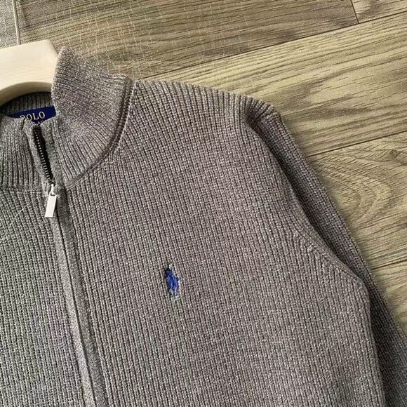 Brand new with tags, brown POLO Ralph Lauren wool tweed coat, Polo Bear sweater - Picture 3 of 6